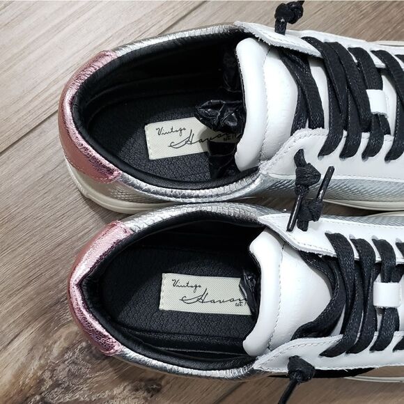 Vintage Havana Aimee Chrome Slip On Sneakers Size 7.5 NIB - Picture 9 of 16